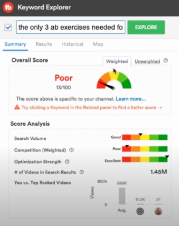 tubebuddy youtube title seo score